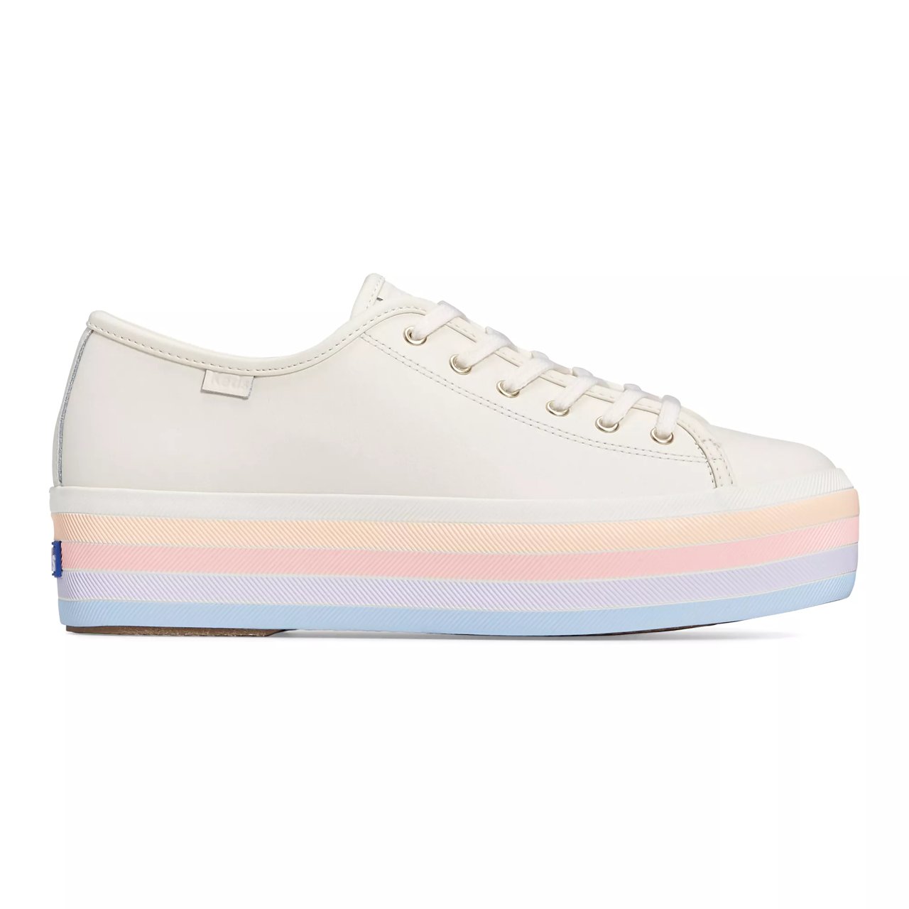 Triple Up Leather Multi Stripe Foxing Lace Up