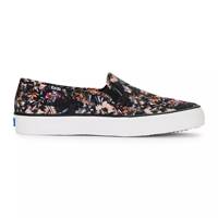 Double Decker Floral Print Slip On Black/Grey view