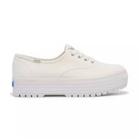 The Platform Lug Canvas Lace Up Off White view