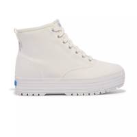 The Platform Mid Lug Lace Up Boot White view