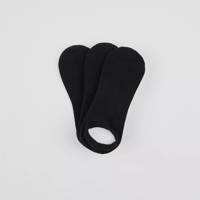3 Pk Low Cut Cushioned Liner Black view