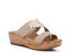 Women's Coco Wedge Sandal Sesame/Gold Metallic view