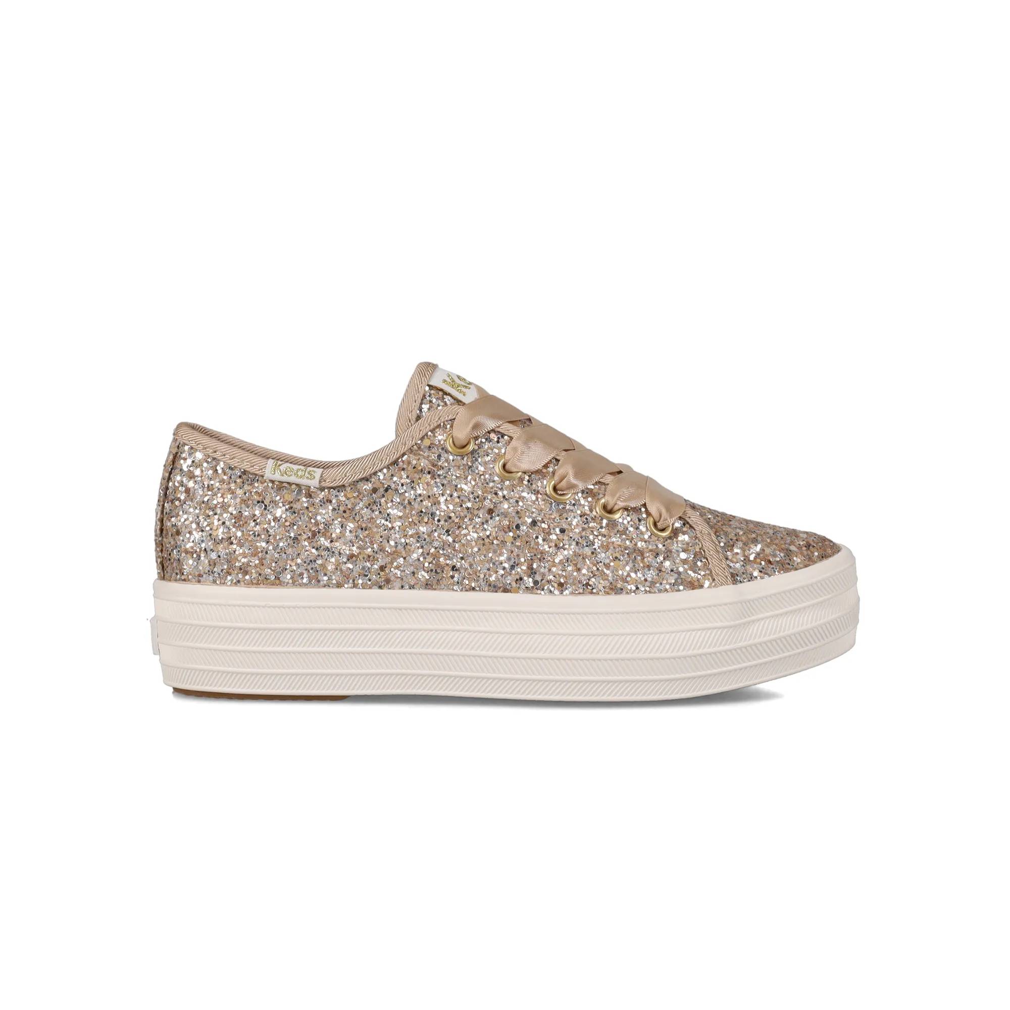 Big Kids Triple Up Glitter Celebrations Lace Up Champagne view