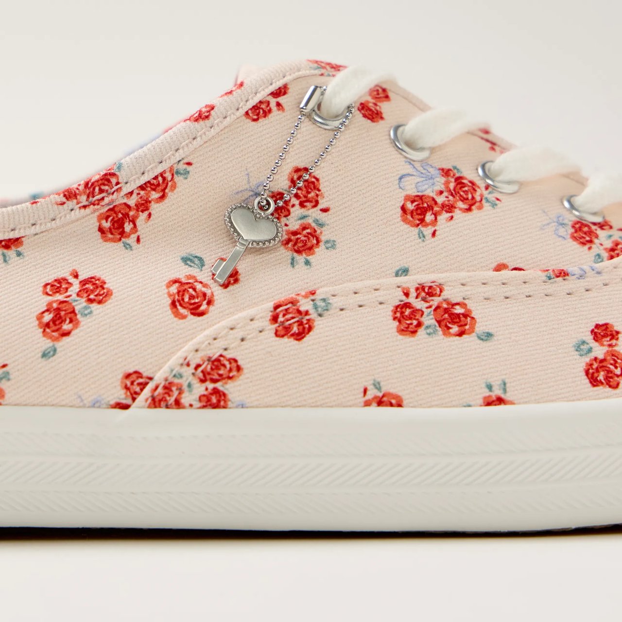 Champion Canvas Print Floral Lace-Up