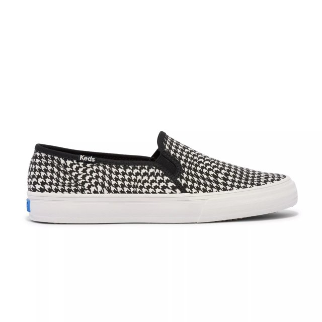 Double Decker Canvas Houndstooth Slip On