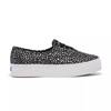 Point Canvas Mini Dot Print Lace Up Black/Silver view