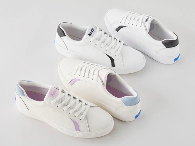 Pursuit Leather Denim Heel Lace Up