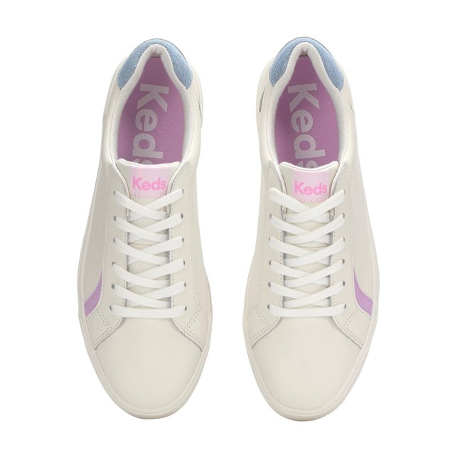 Pursuit Leather Denim Heel Lace Up