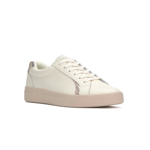 Pursuit Leather Denim Heel Lace Up