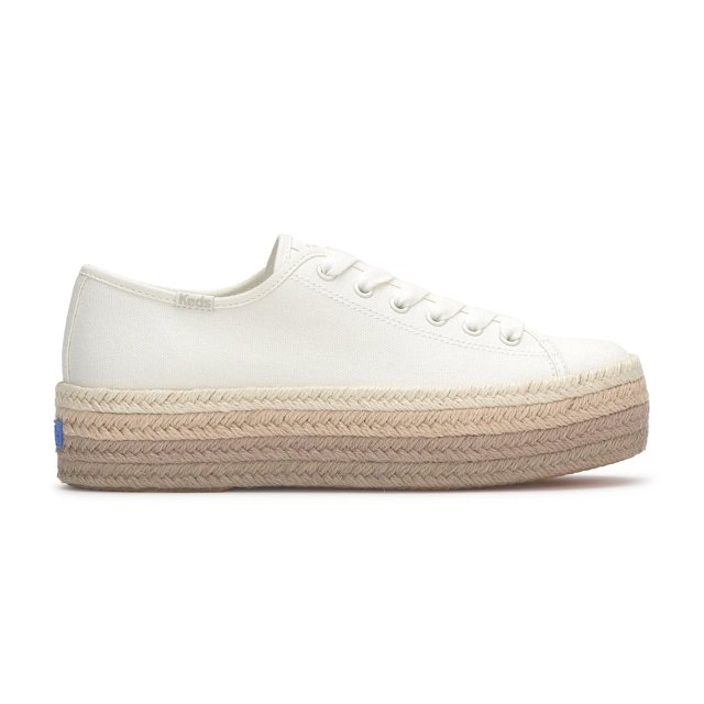 Triple Up Canvas Jute Foxing Lace Up
