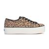 Triple Up Suede Leopard Lace Up Tan/Black view