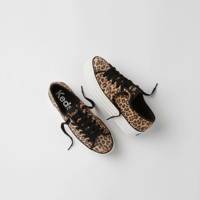 Triple Up Suede Leopard Lace Up Tan/Black view