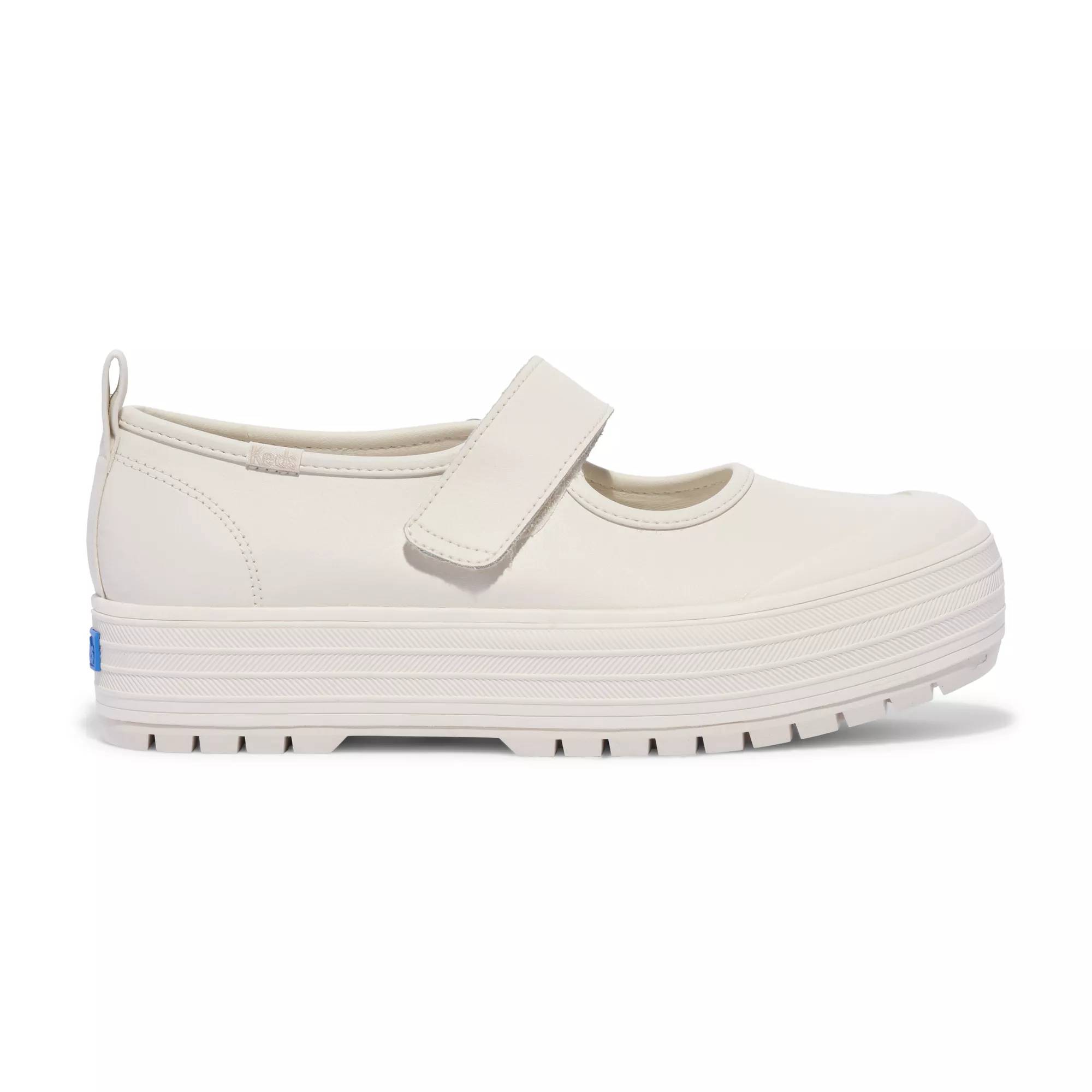 Mary Jane Leather White view