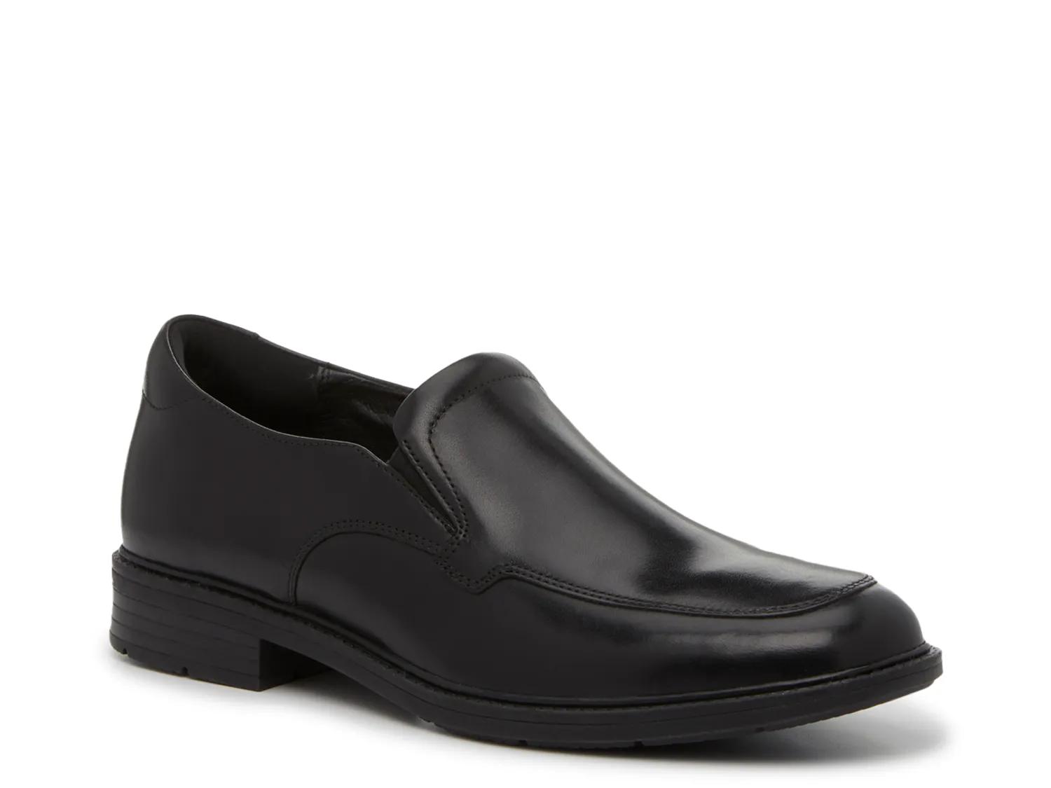 Hush Puppies Men’s Leather Slip-On Shoes US 7.5 Snap Strap Casual Dress Shoes Hush Puppies Solid Leather Upper Dress Shoes for Men for  main image 3
