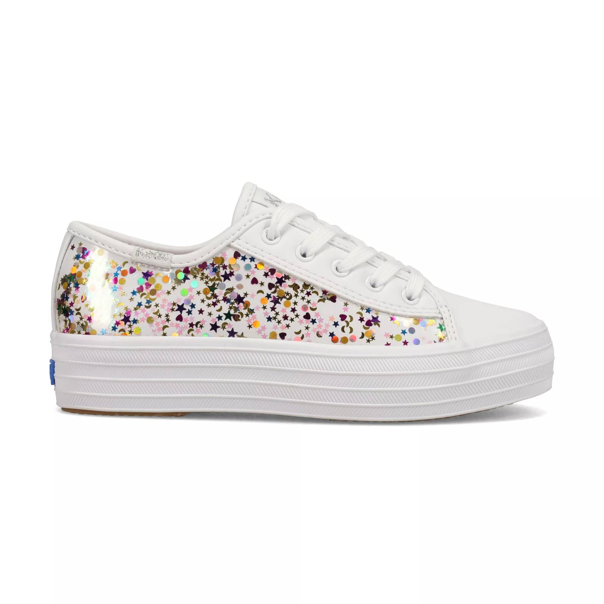 Big Kids Triple Up Glitter Under Glass White view