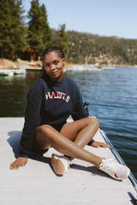x Recreational Habits Cropped Crew Navy view