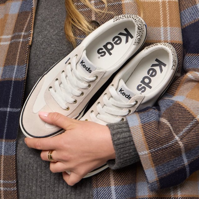 Jump Kick T-Toe Leather/Suede Hair Calf Heel Lace Up