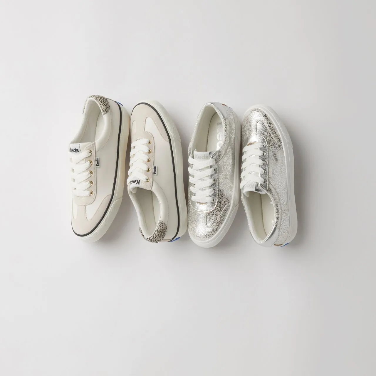 Jump Kick T-Toe Distressed Metallic Lace Up