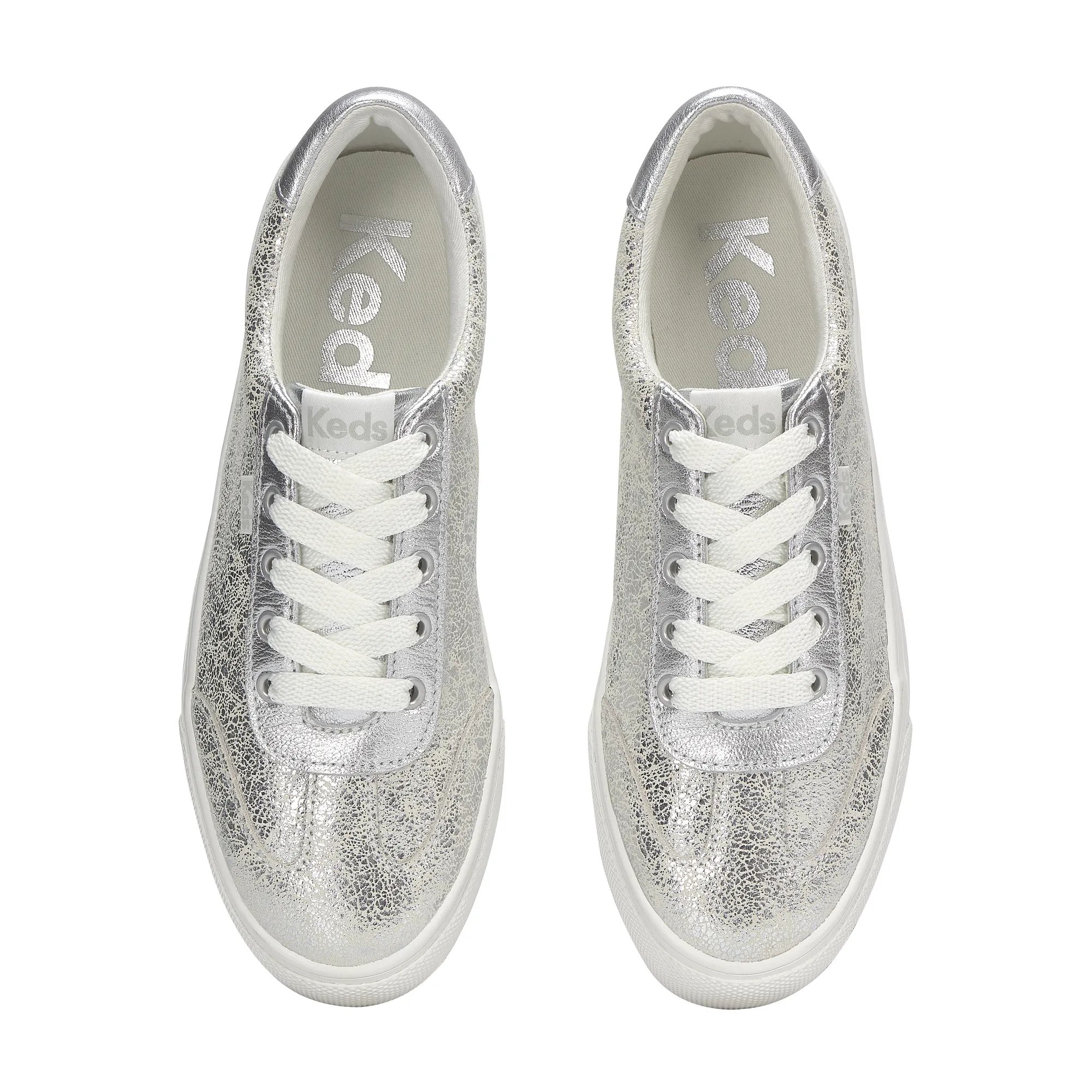 Jump Kick T-Toe Distressed Metallic Lace Up