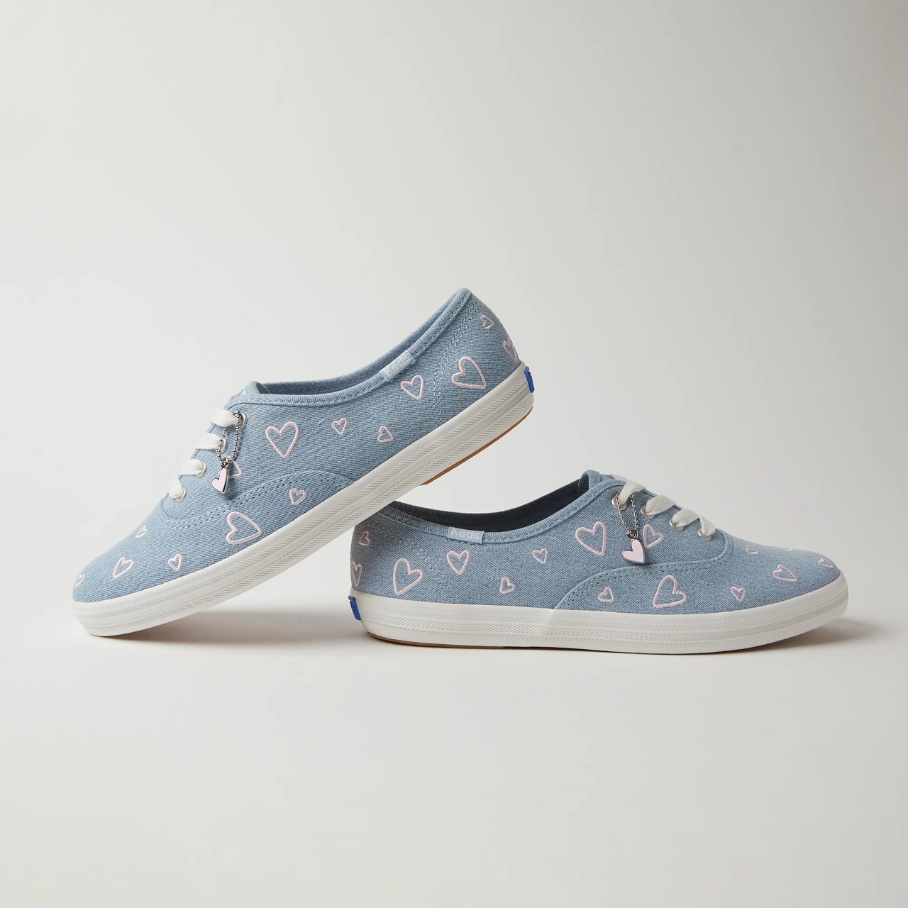Champion Denim Heart Embroidery Lace Up