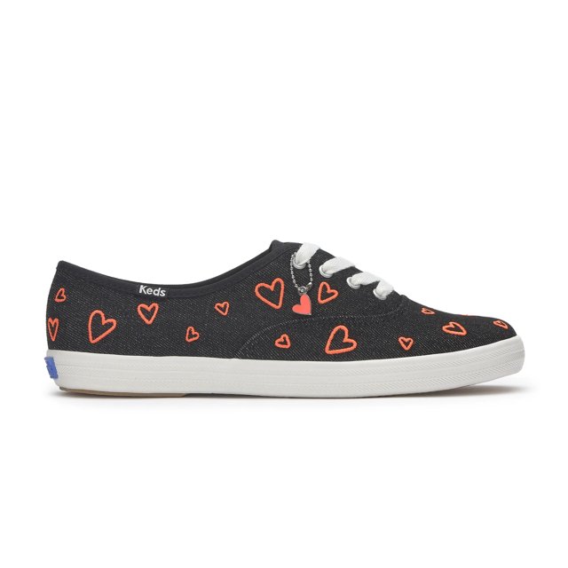 Champion Denim Heart Embroidery Lace Up
