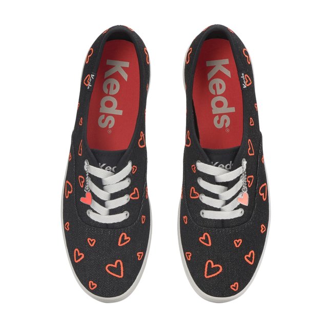 Champion Denim Heart Embroidery Lace Up