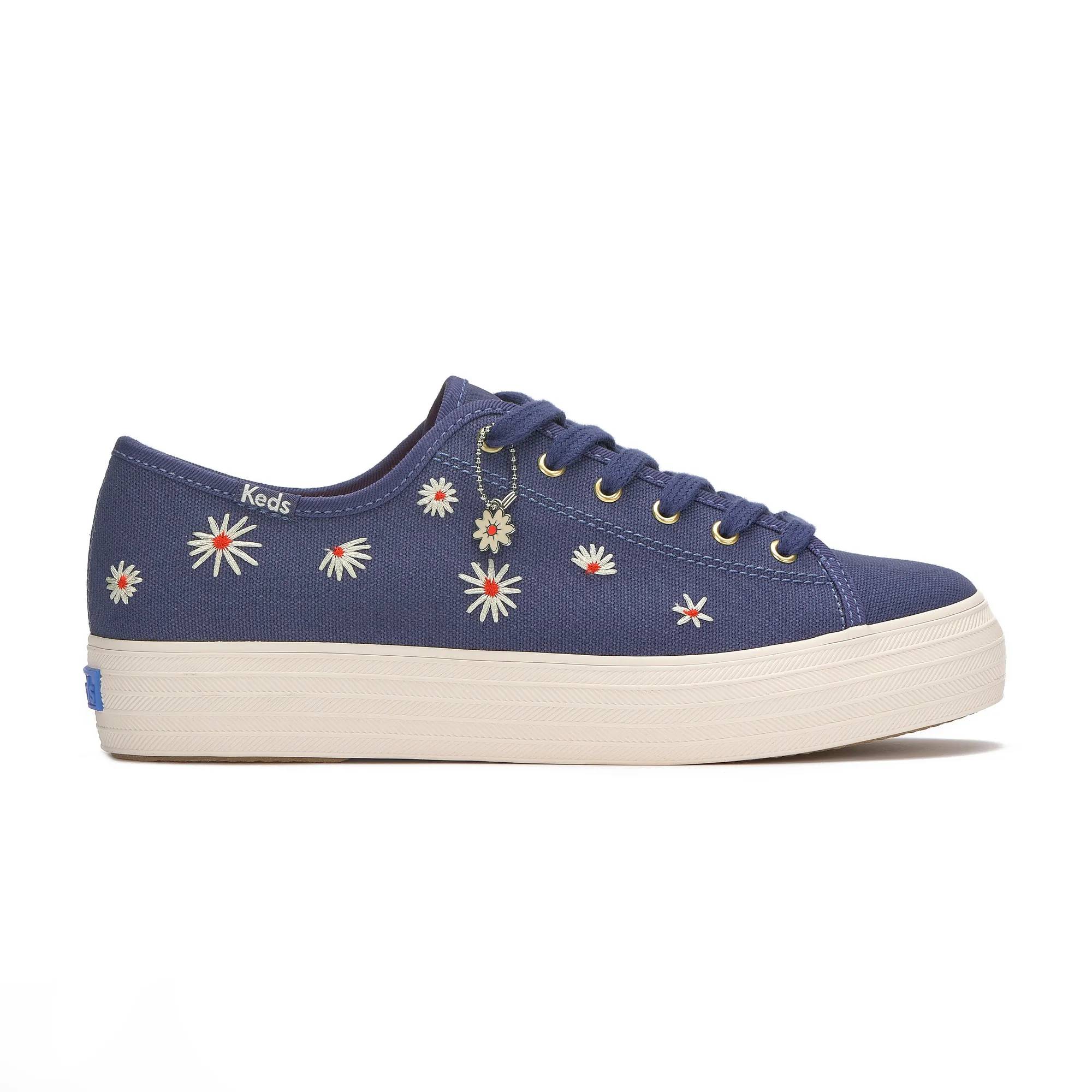  Triple Kick Canvas Ombre Jute Foxing Lace Up Blue view