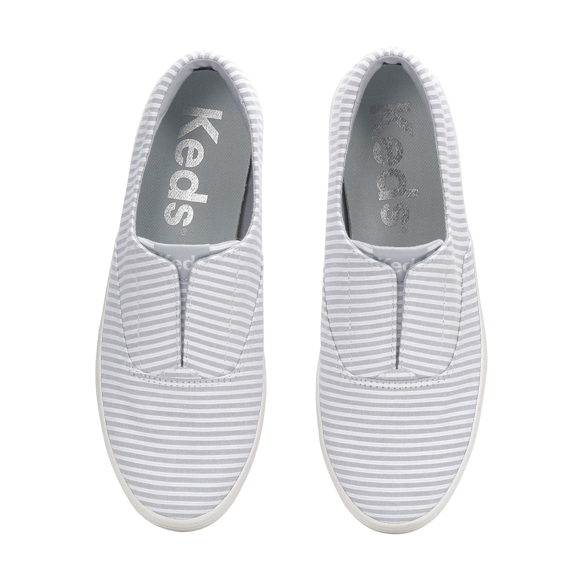 Champion Round Toe Ticking Stripe Slip On