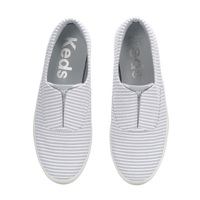 Champion Round Toe Ticking Stripe Slip On