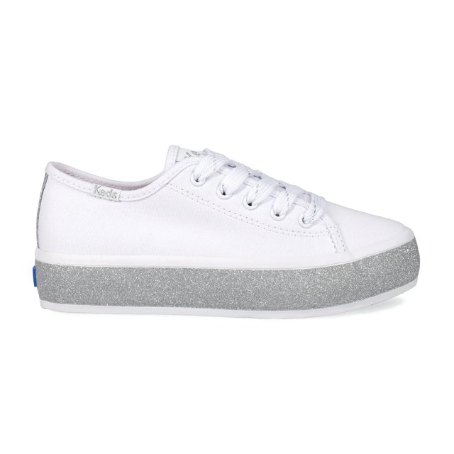 Big Kids Triple Up Glitter Foxing Lace Up