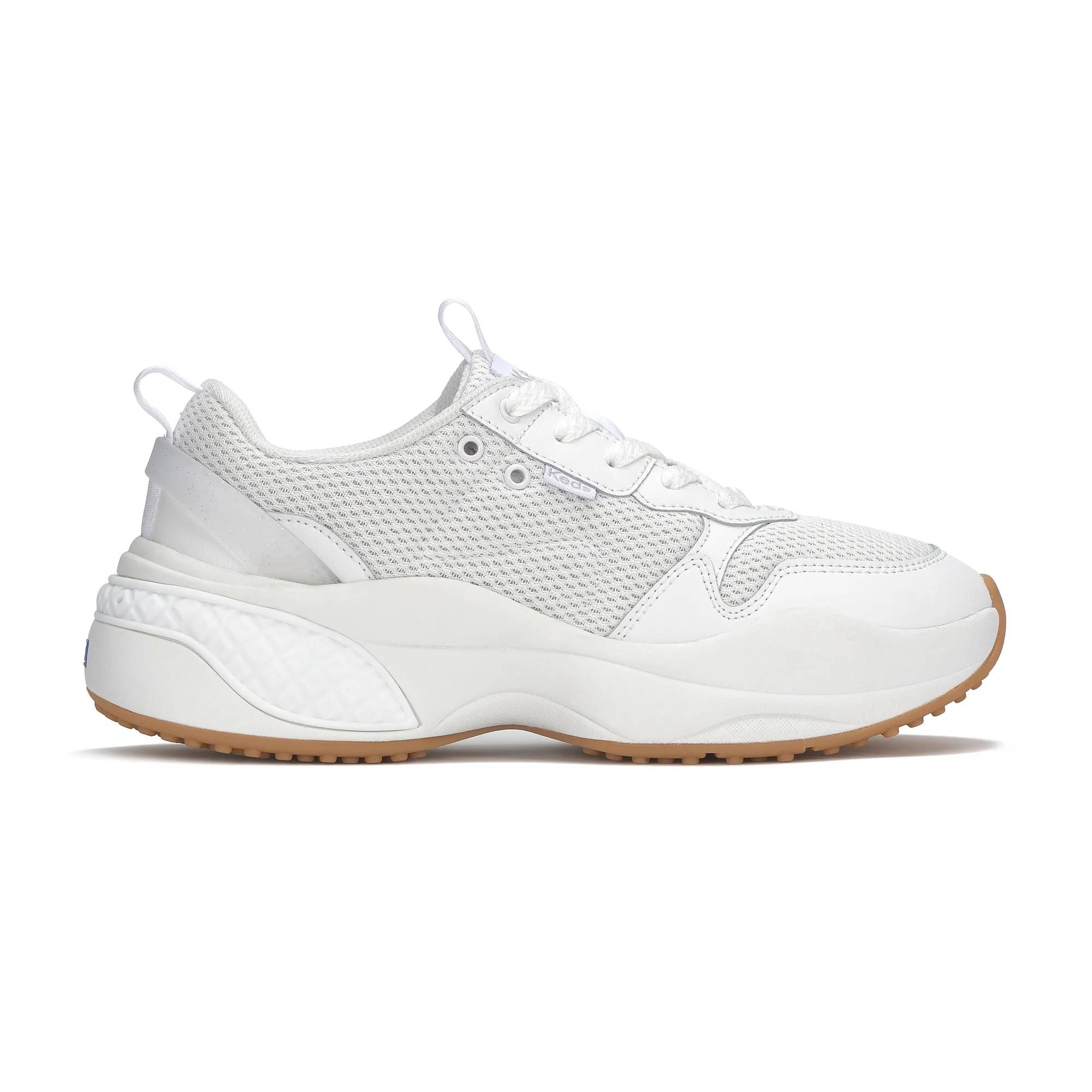 Cross City Trainer Leather/Mesh Lace Up Off White view