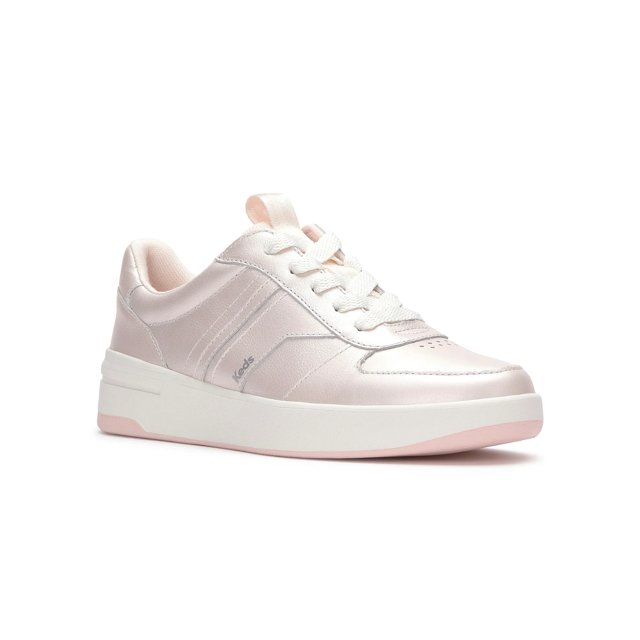 The Court II Pearlized Leather Lace Up