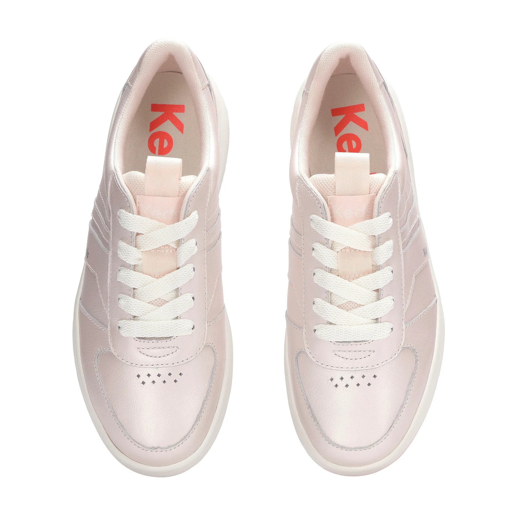 The Court II Pearlized Leather Lace Up