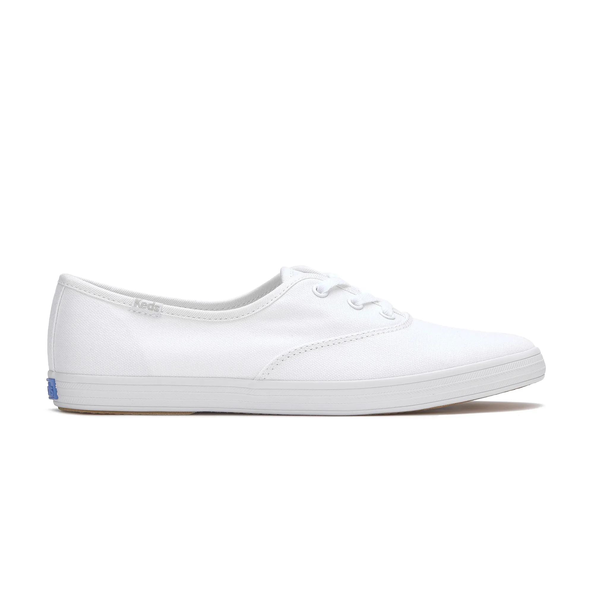 Keds Women's Champion Point Low Canvas Lace Up Sneakers in Off White size 11 - M