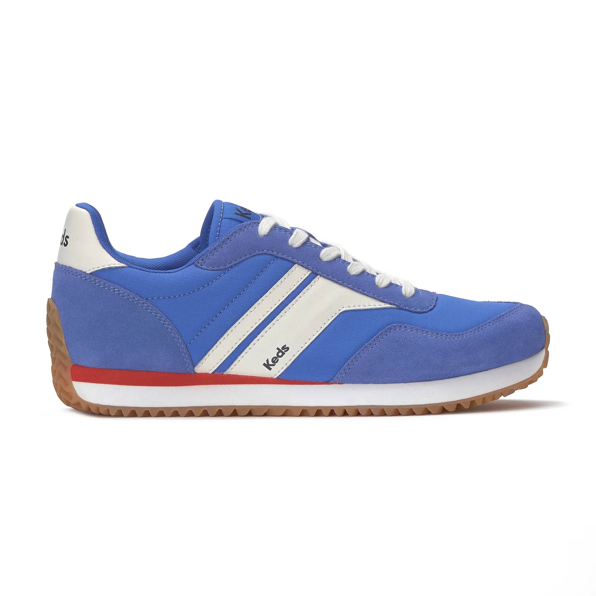 Rena Nylon/Suede Lace Up Blue/White/Red view