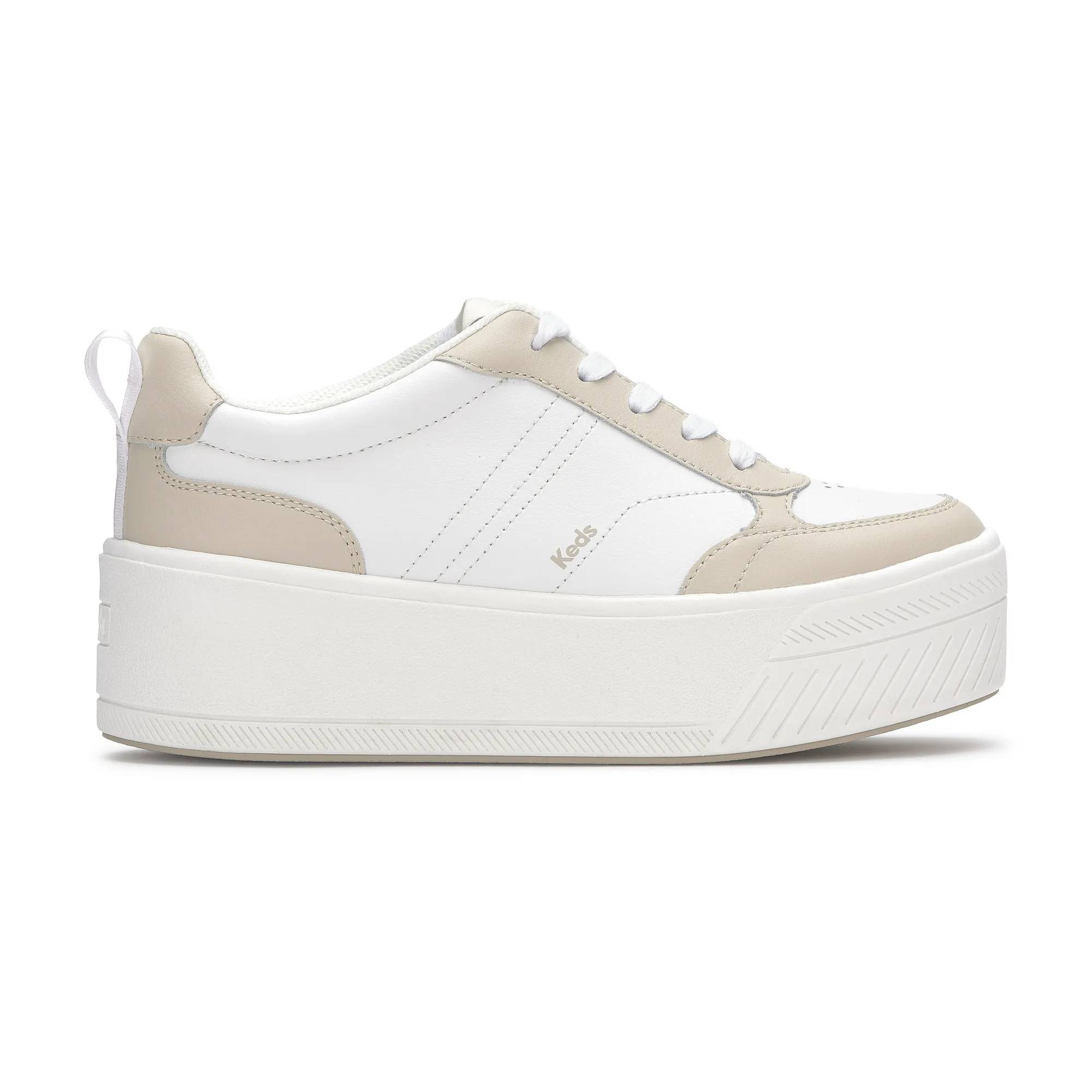Skyler II Leather Lace Up Off White/Beige view