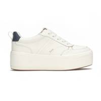 Skyler II Leather Lace Up Snow White/Navy view