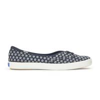 The Mini Daisy Eyelet Slip-On Navy view