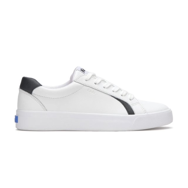 Pursuit Leather Denim Heel Lace Up