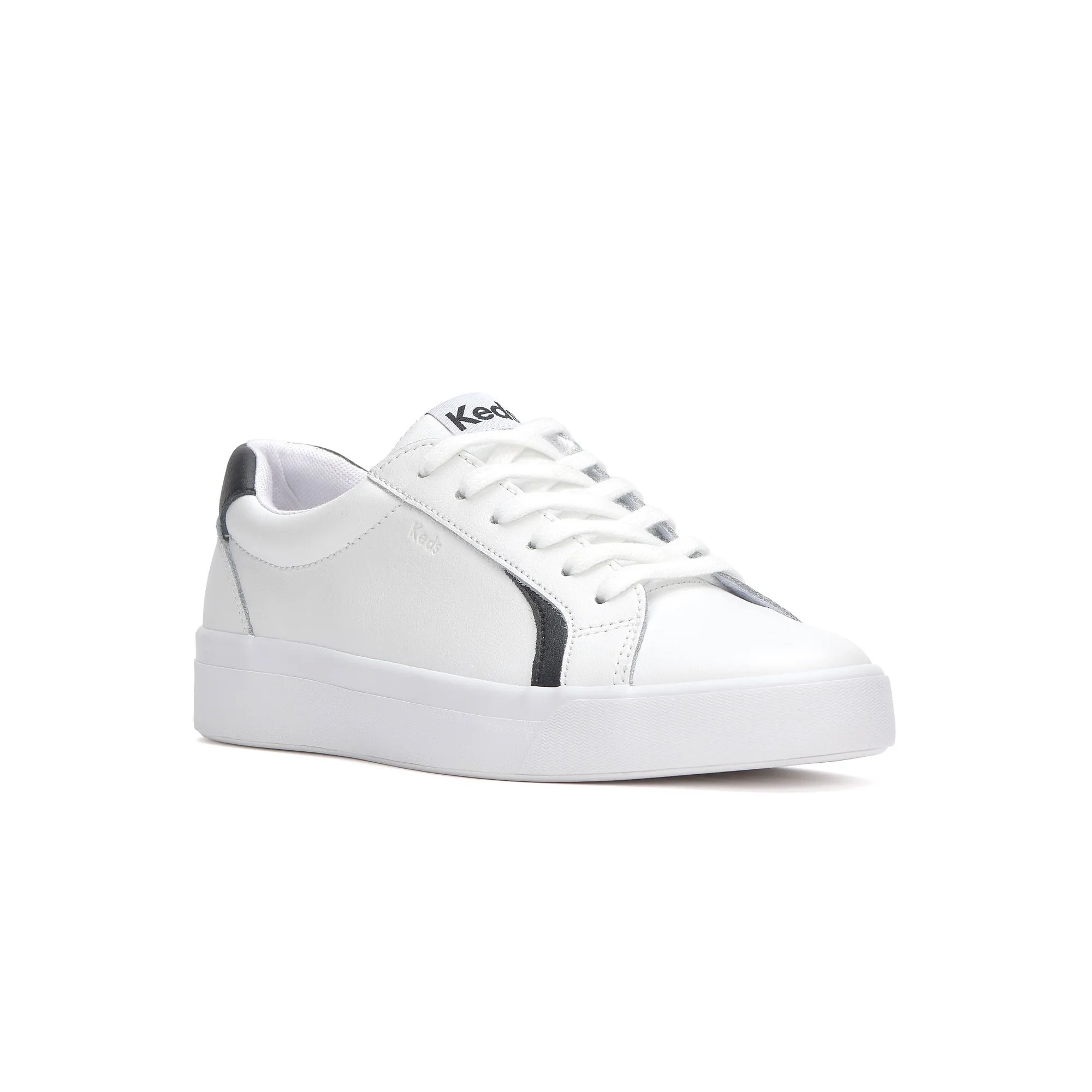 Pursuit Leather Denim Heel Lace Up