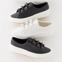 Remi Mini Bow Leather Slip On Black view