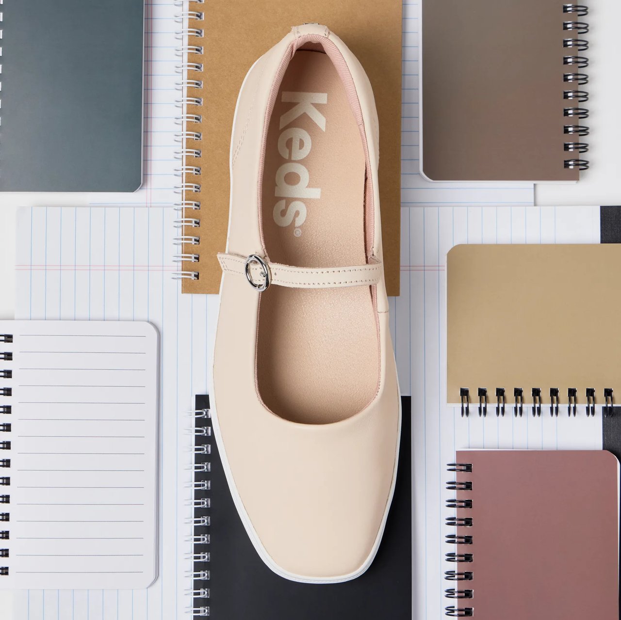 Square Toe Mary Jane Leather