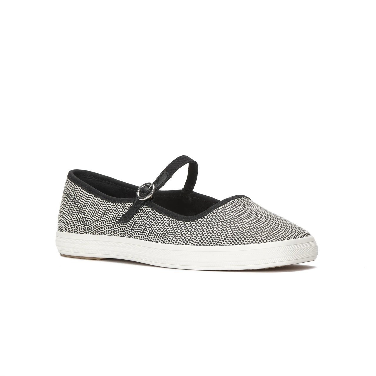 Square Toe Mary Jane Dalmata Leather