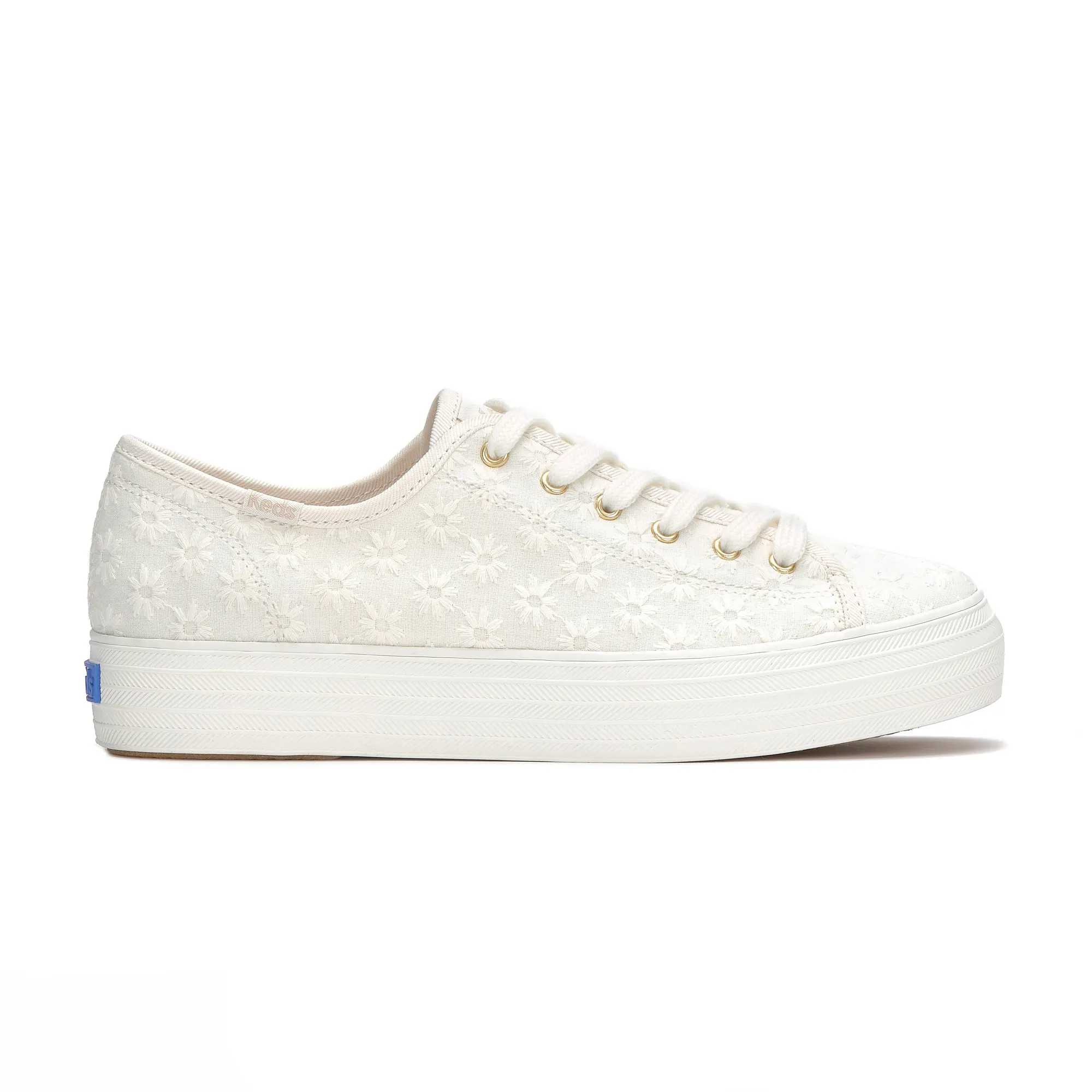 Keds Women's White Jump Kick Leather Alternate Closure | KEDS