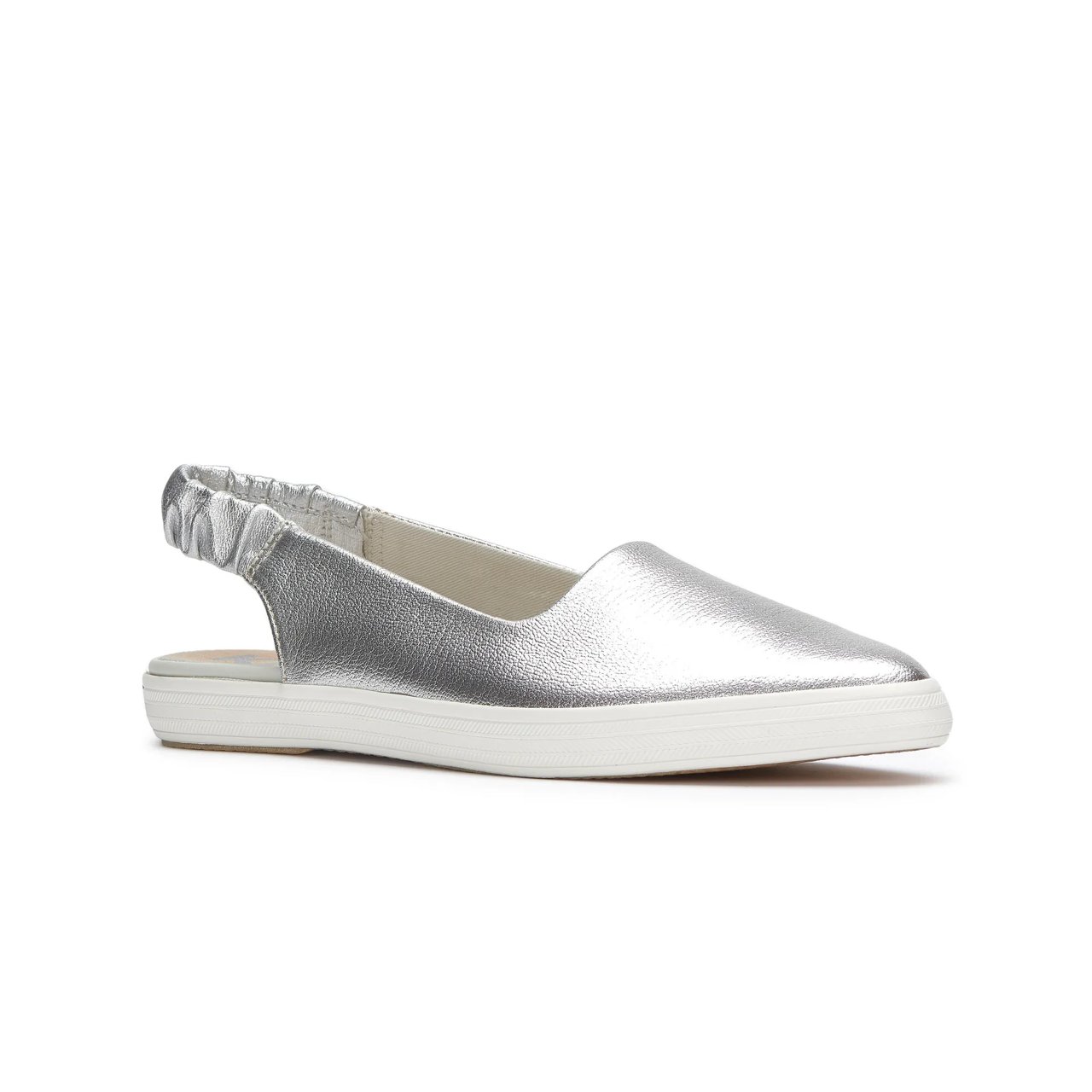 Point Slingback Washed Metallic Leather