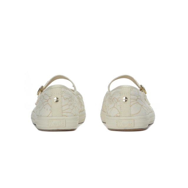 (取寄) ケッズ レディース スクエア トゥ メアリー ジーン Keds women Square Toe Mary Jane Cream Floral Lace Keds Square Toe Mary Jane Floral Lace Celebrations - Free Shipping