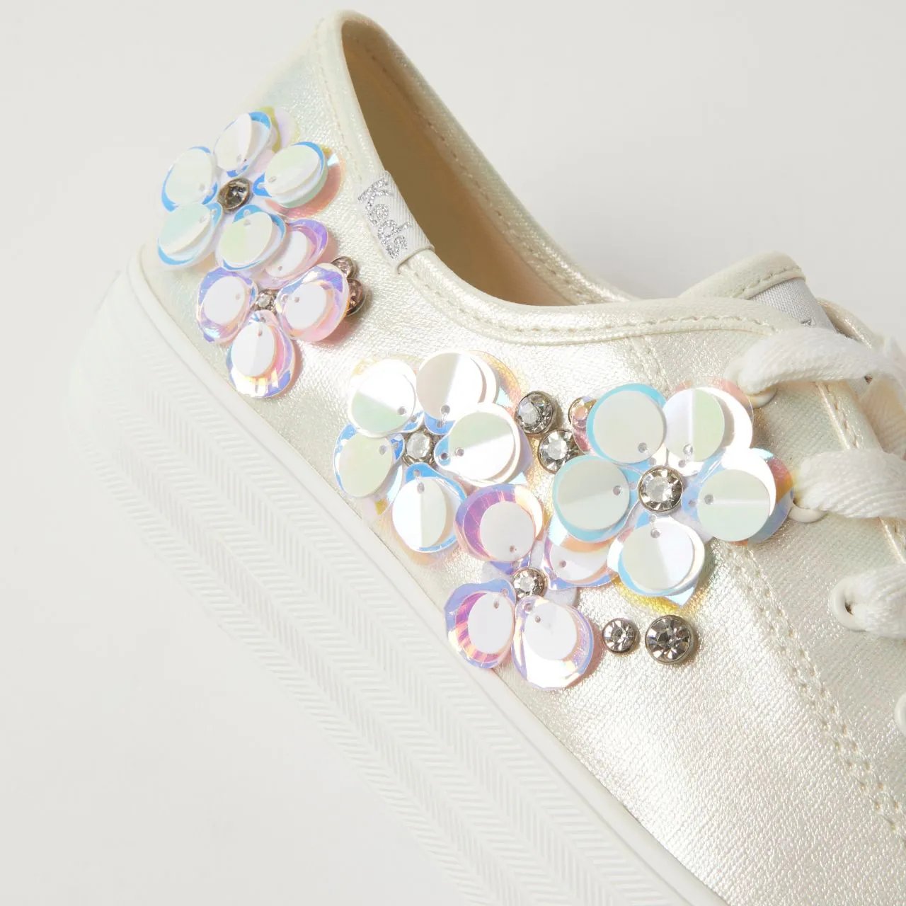 Triple Kick Canvas Floral Embellished Celebrations Lace Up