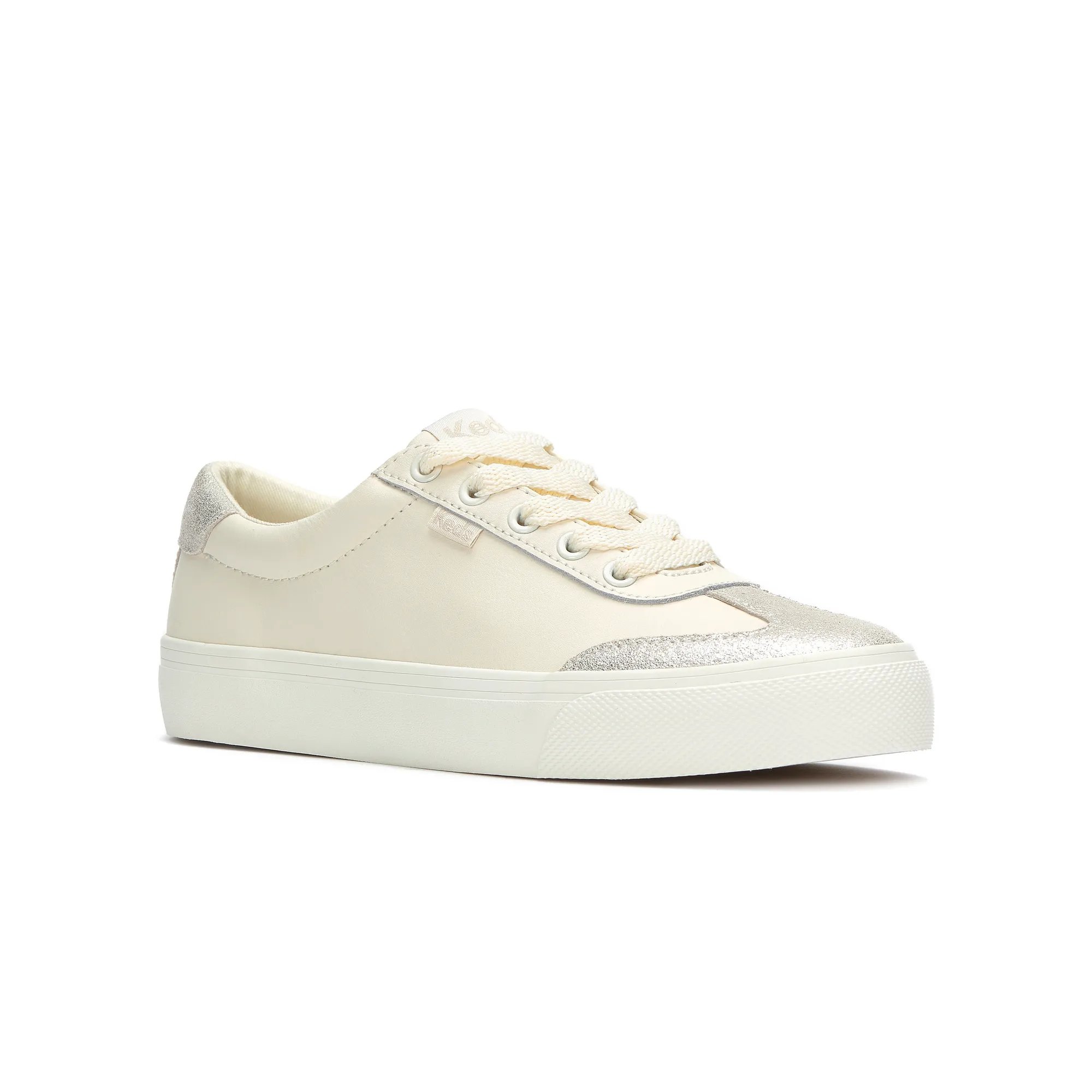 Jump Kick T-Toe Leather/Glitter Suede Lace Up