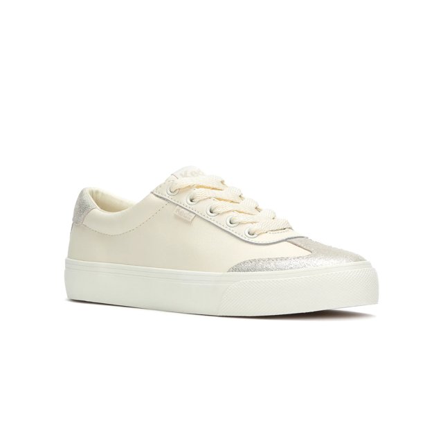 Jump Kick T-Toe Leather/Glitter Suede Lace Up