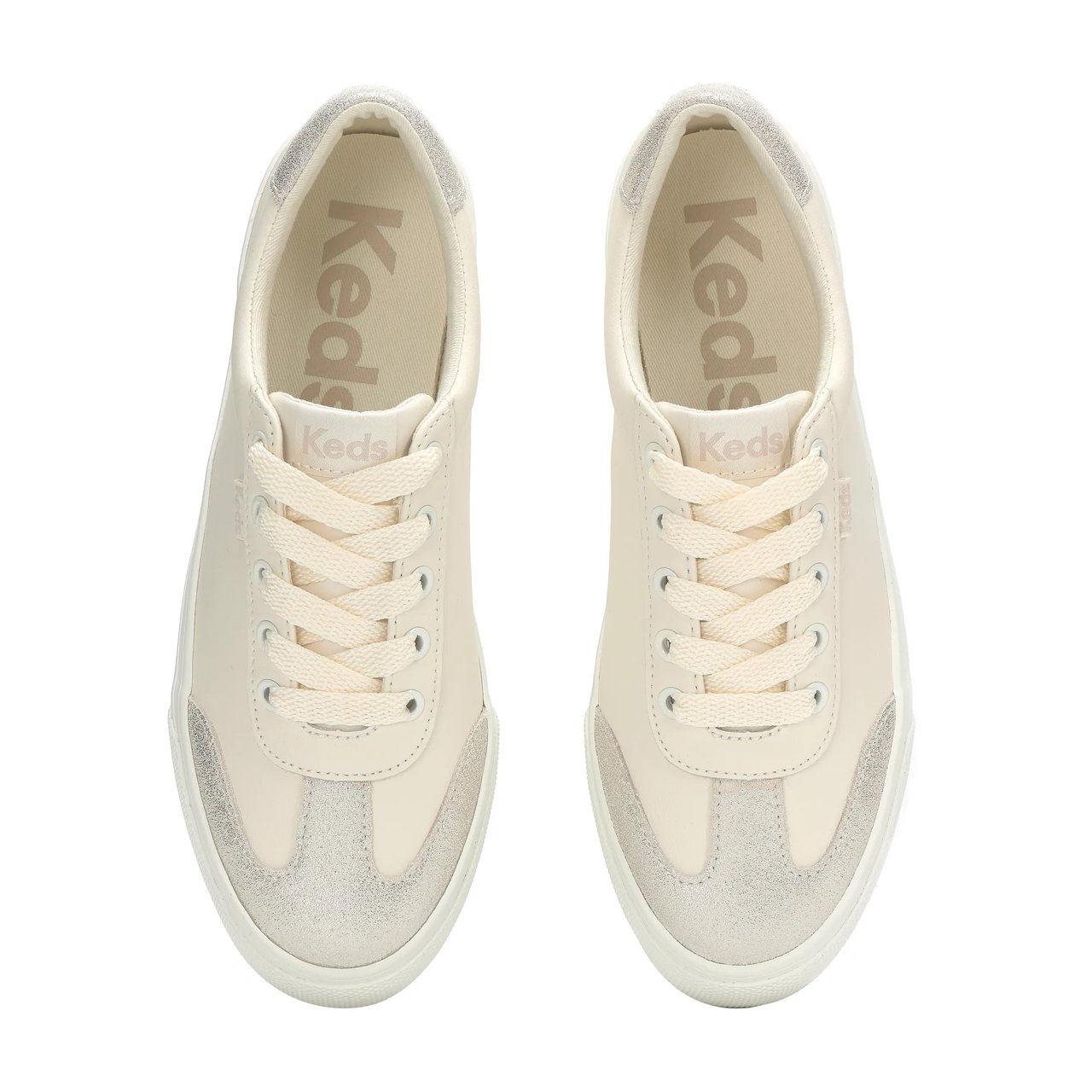 Jump Kick T-Toe Leather/Glitter Suede Lace Up